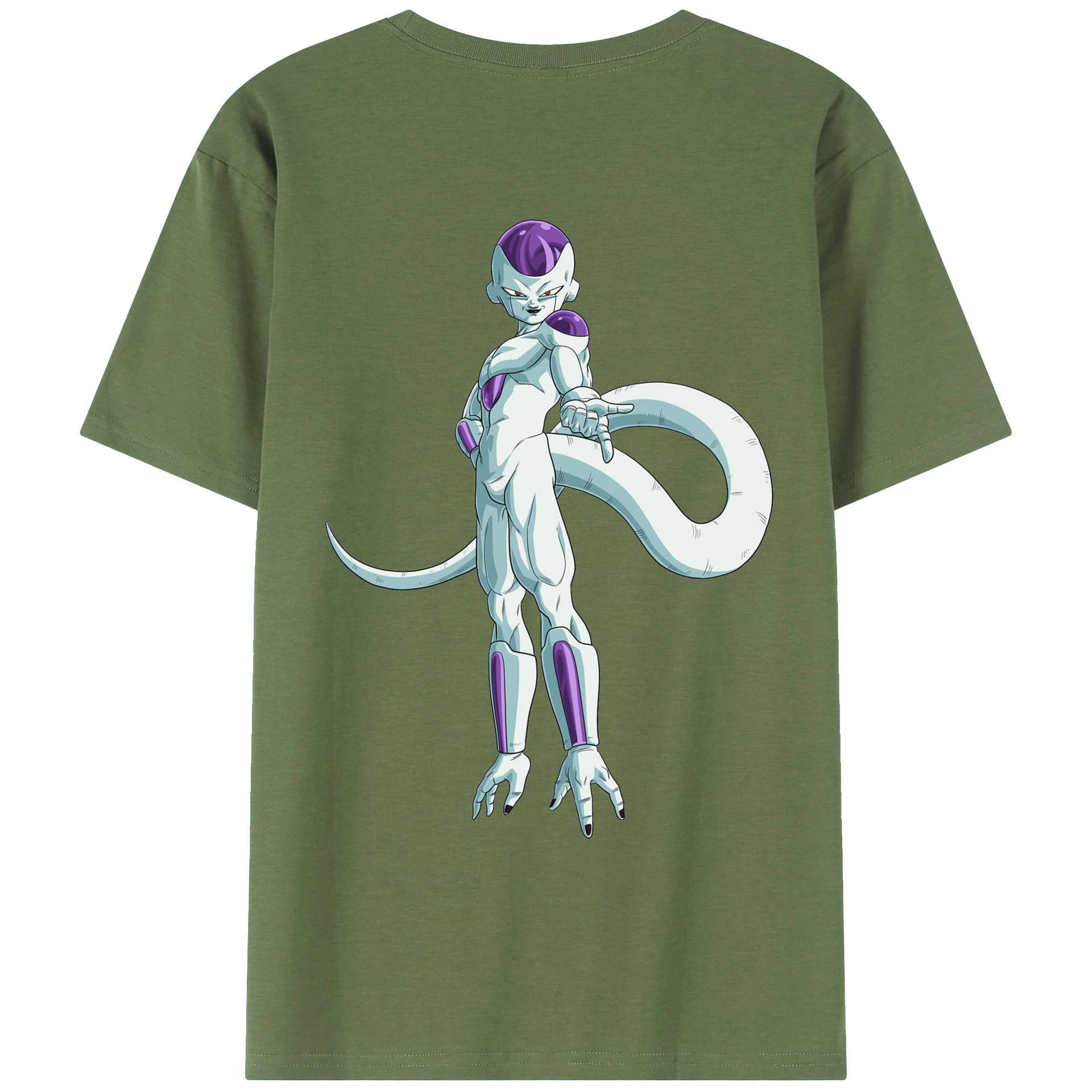 （画像用） ドラゴンボール フリーザ DRAGON BALL Frieza 綿100％ メンズ半袖Tシャツ（バックプリント） 通気性